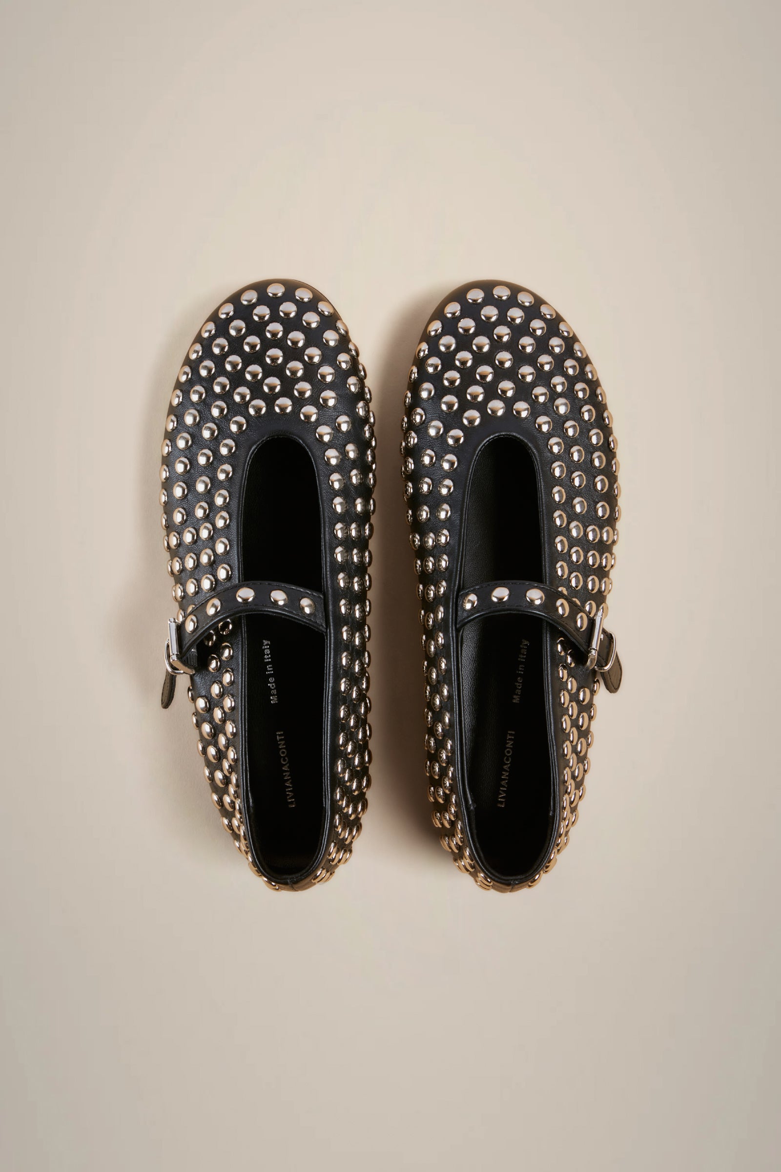 ALL-OVER STUDS BALLET FLAT