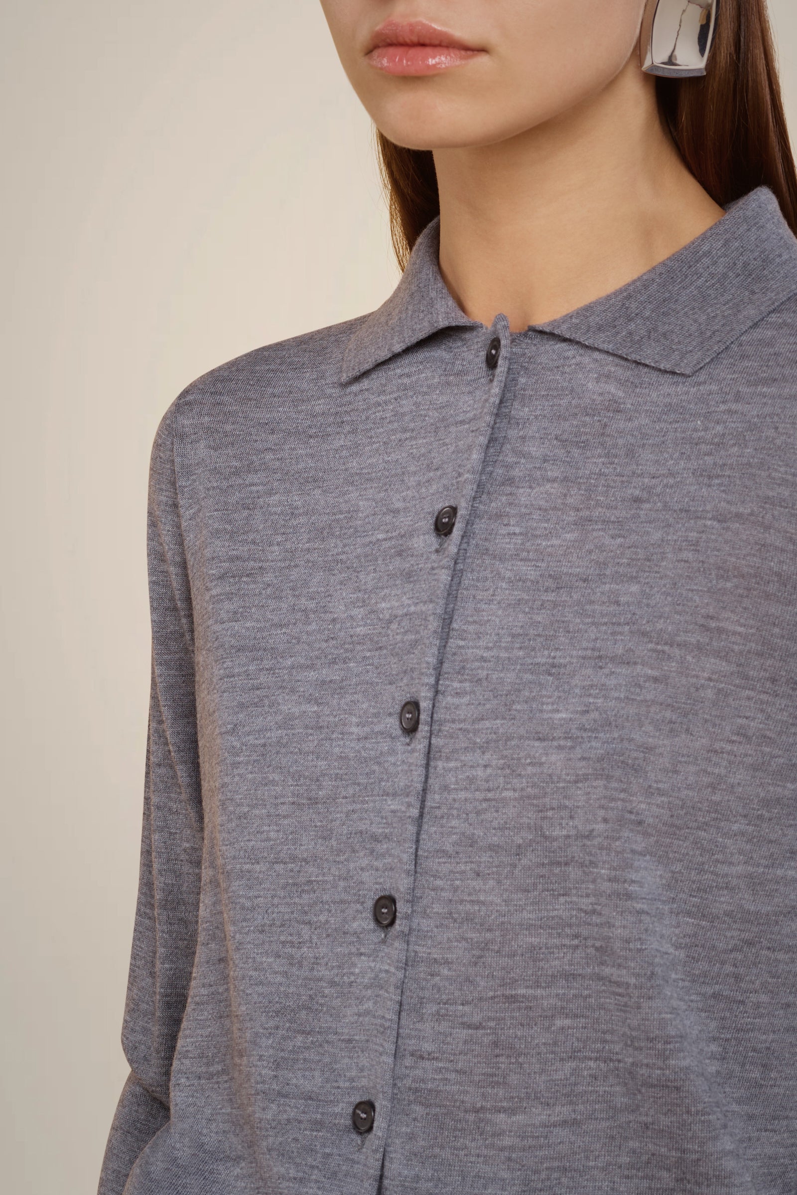 SWEATER WITH BUTTON CLOSURE
