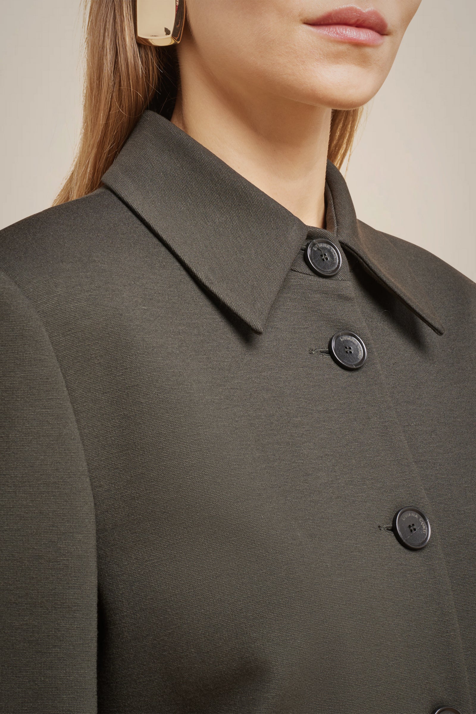 JACKET WITH BUTTON CLOSURE