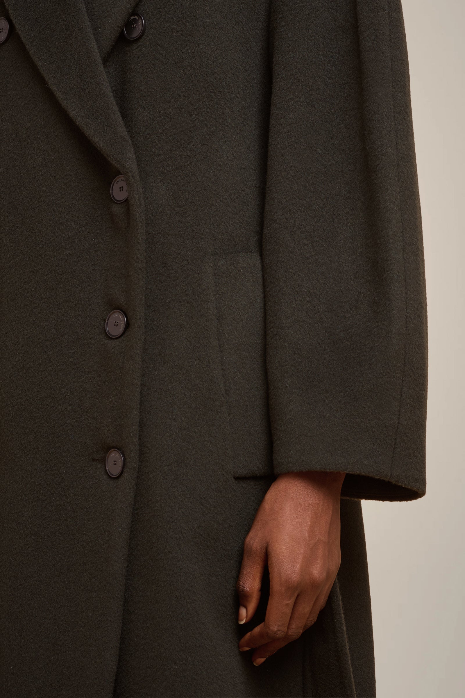CASHMERE CLOTH BELTED COAT