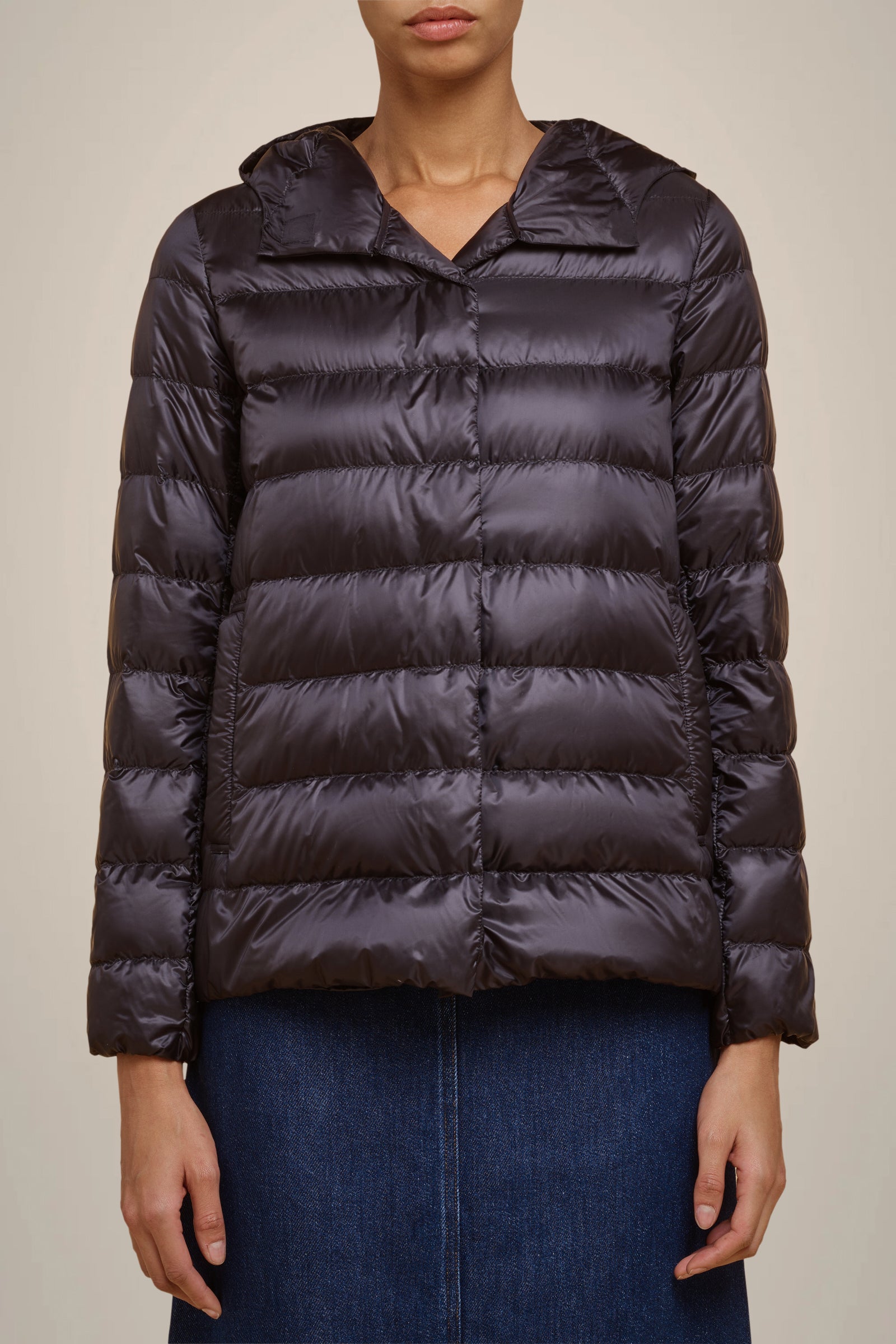 HOODED PADDED DOWN JACKET