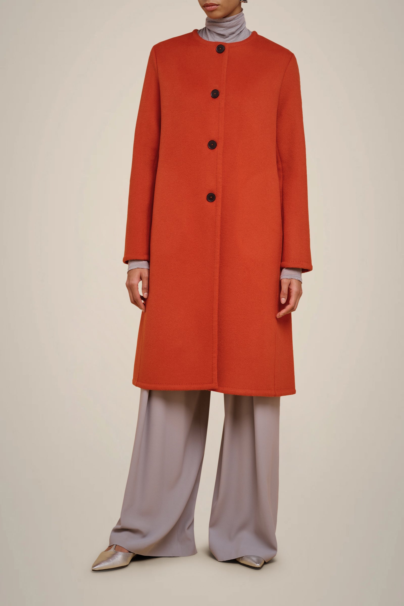 100% WOOL LONG COAT