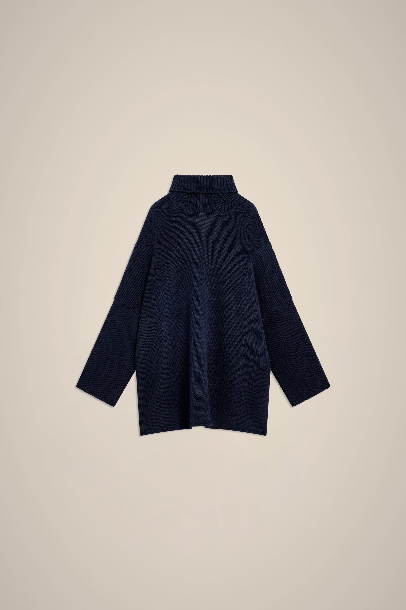 RECYCLED CASHMERE HIGH NECK SWEATER