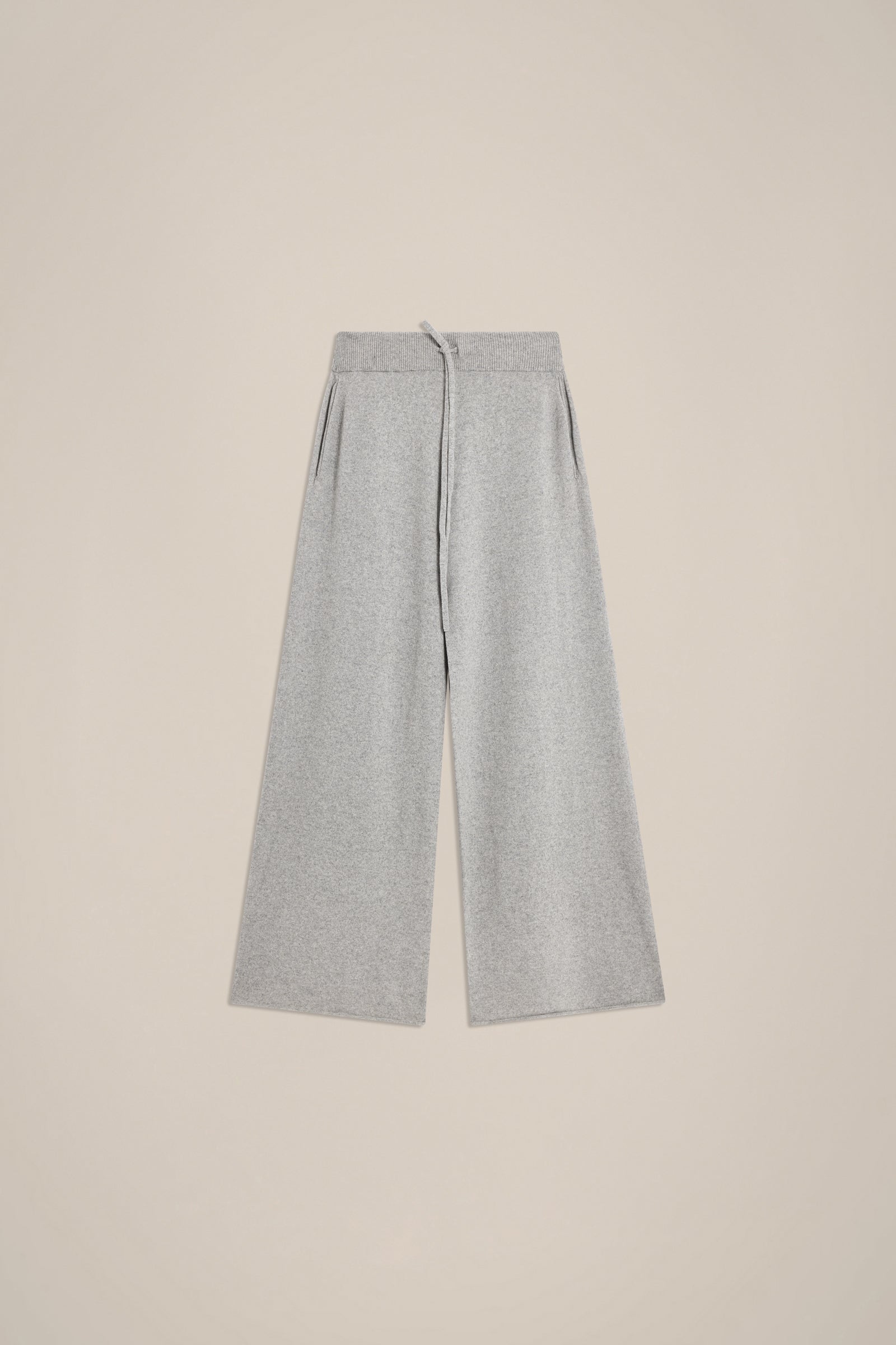 RECYCLED CASHMERE DRAWSTRING TROUSERS