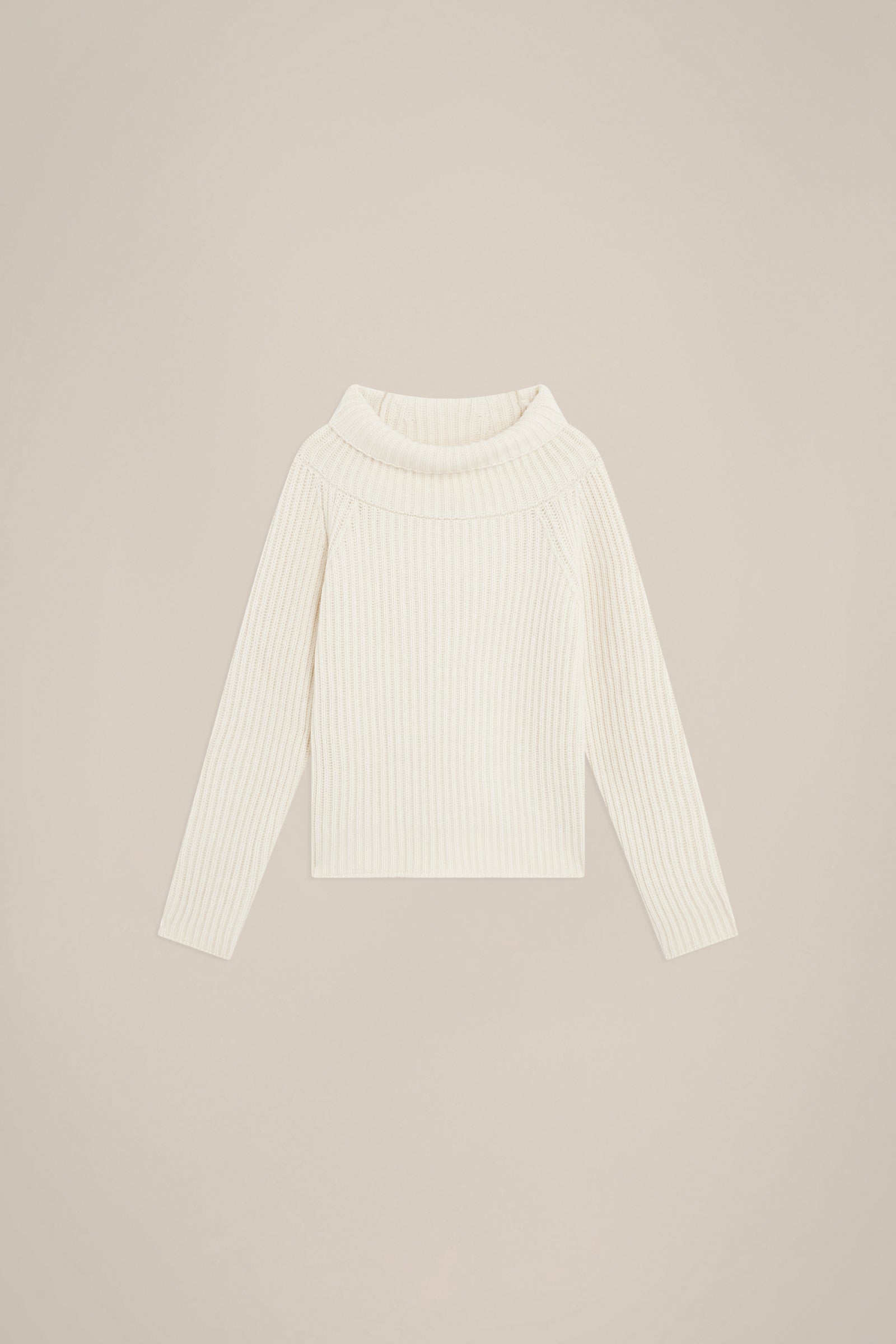 RECYCLED CASHMERE HIGH NECK SWEATER