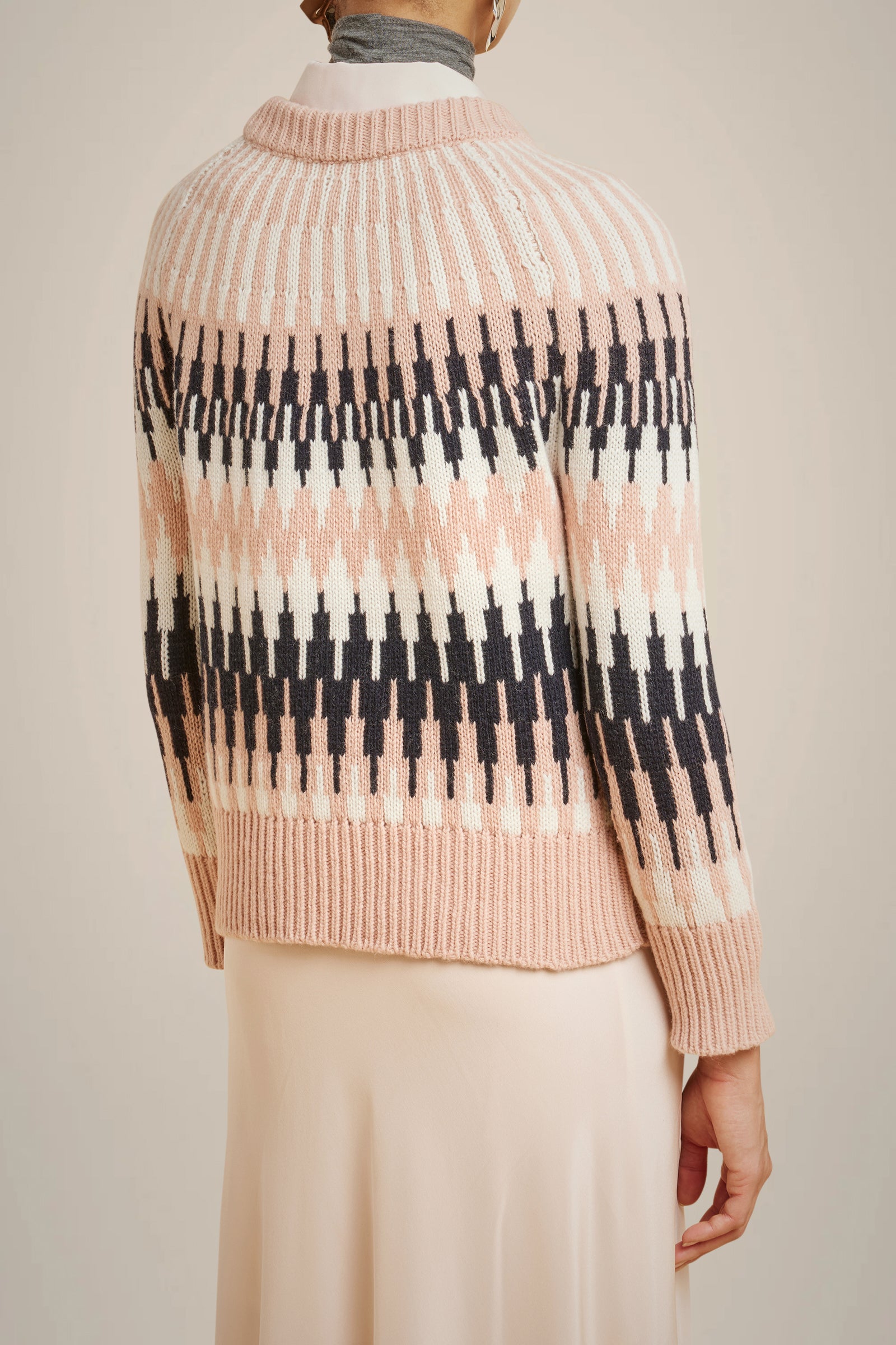 RECYCLED CASHMERE JACQUARD SWEATER