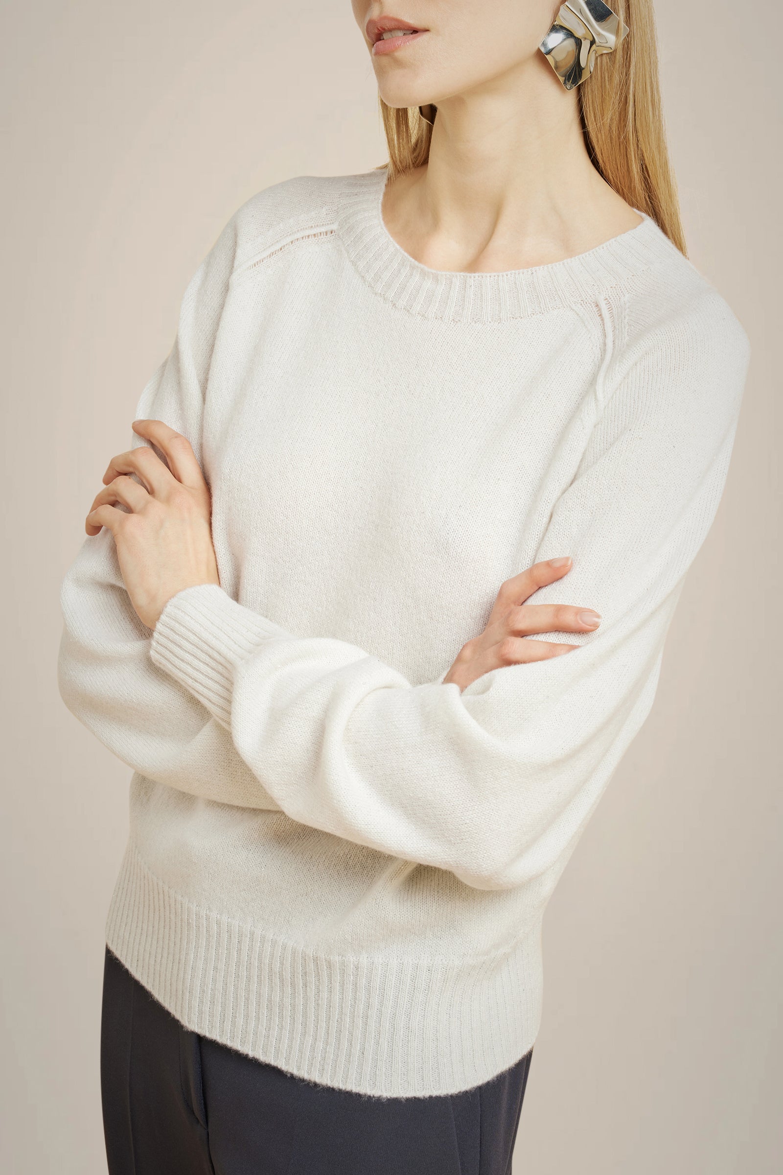 MAGLIA CASHMERE CON PAILLETTES