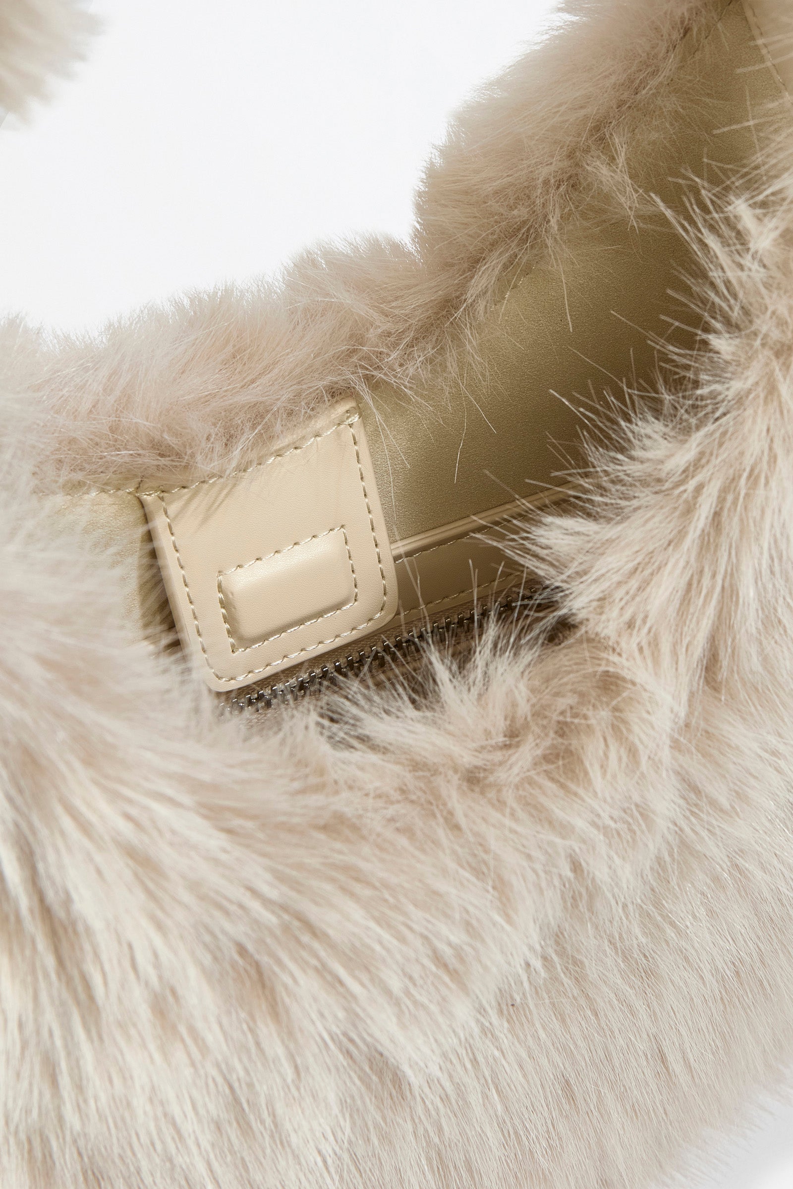 SMALL FAUX FUR TOTE