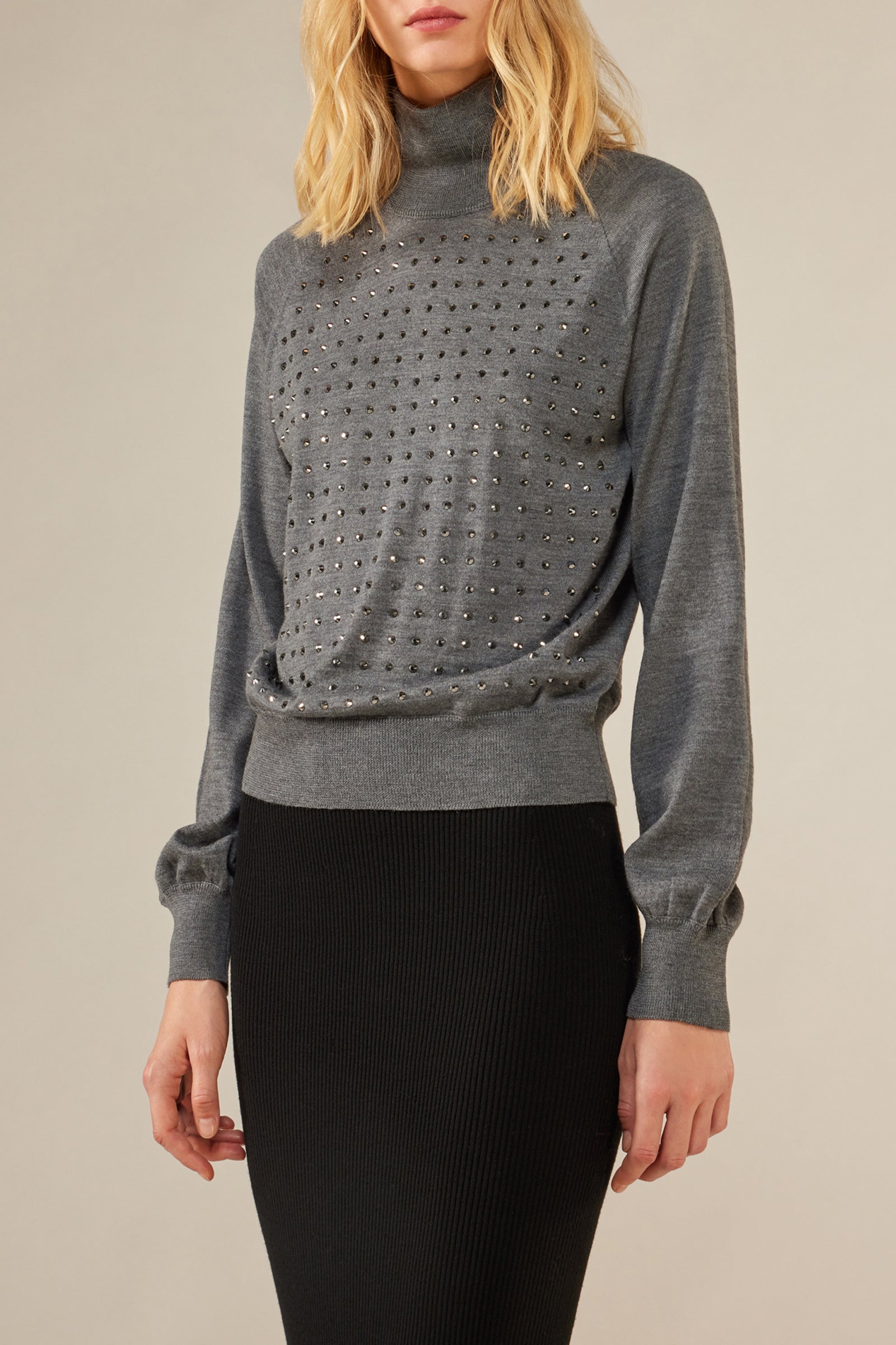 SWEATER WITH RHINESTONES