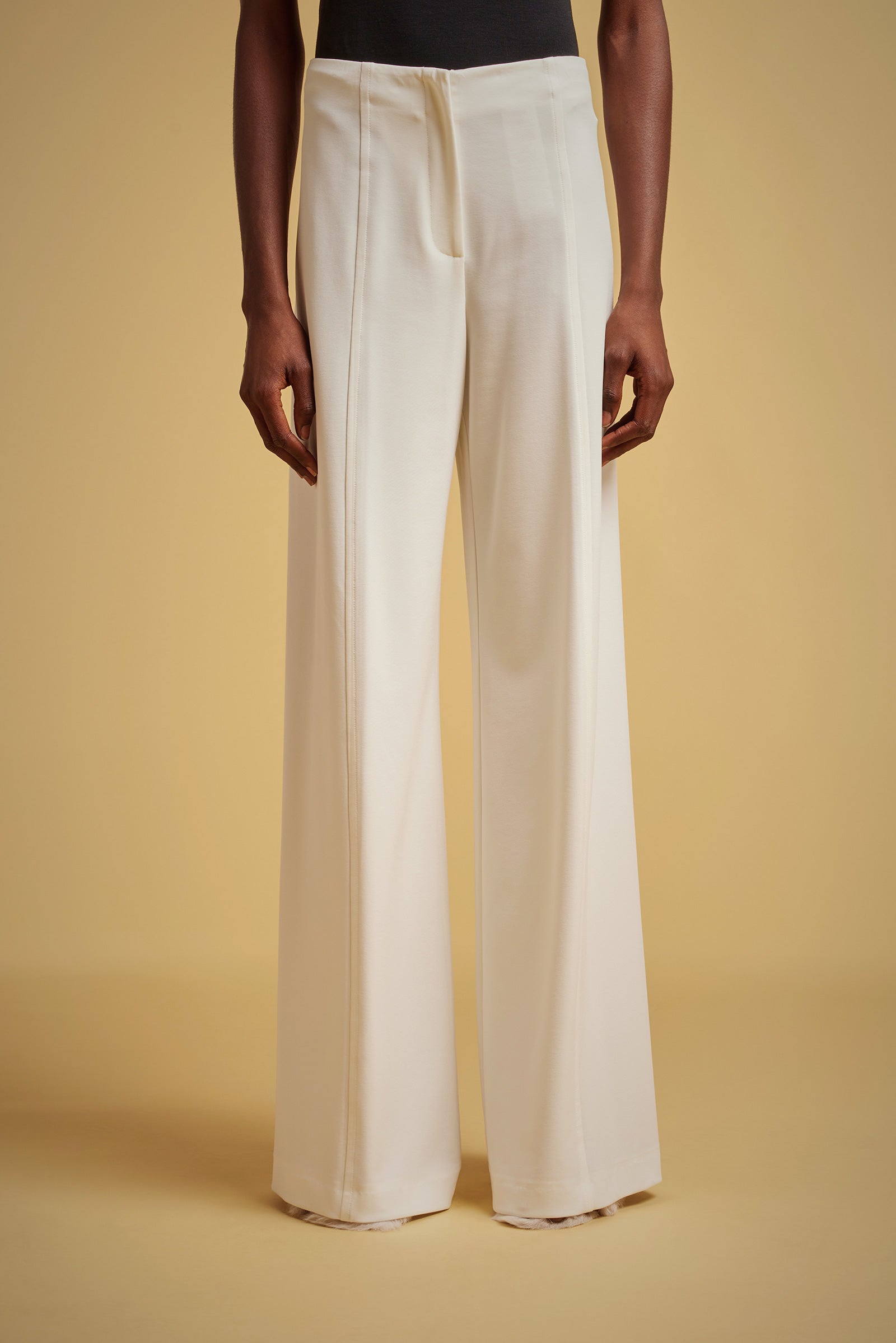 SHINY MILANO STITCH PALAZZO PANTS