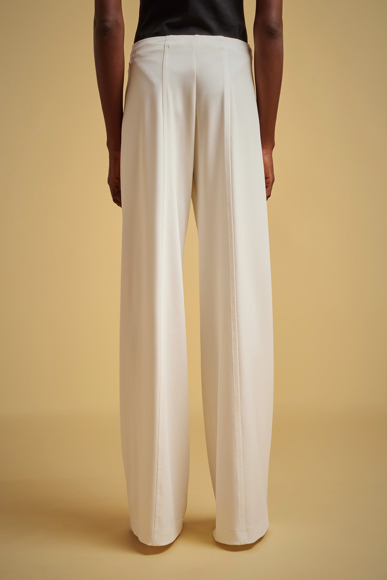 SHINY MILANO STITCH PALAZZO PANTS