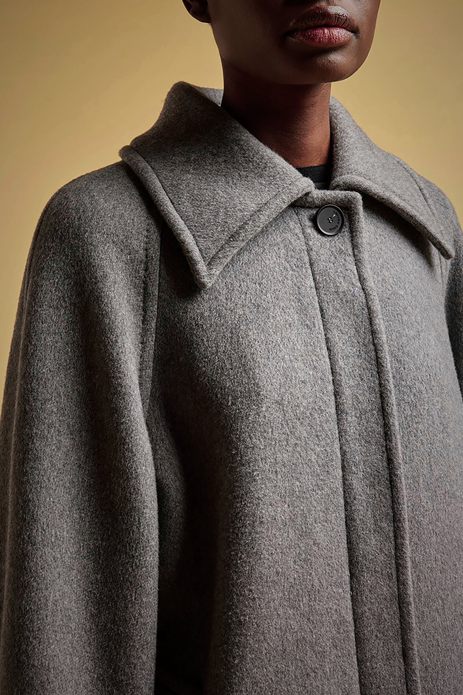 CASHMERE CLOTH RAGLAN COAT