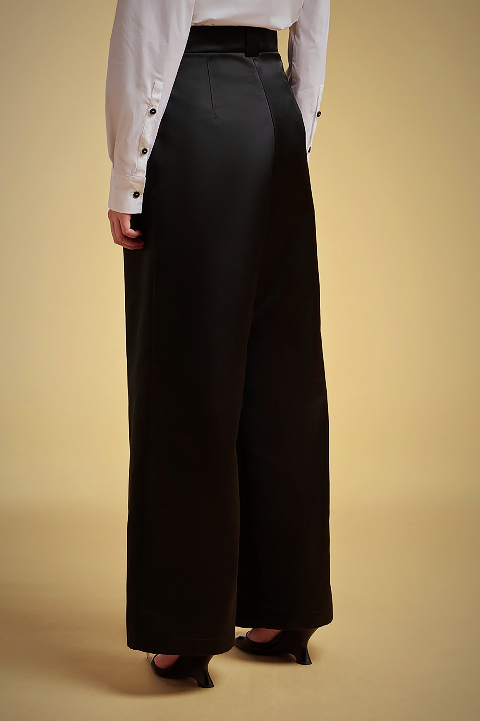 DUCHESSE SATIN WIDE PANTS