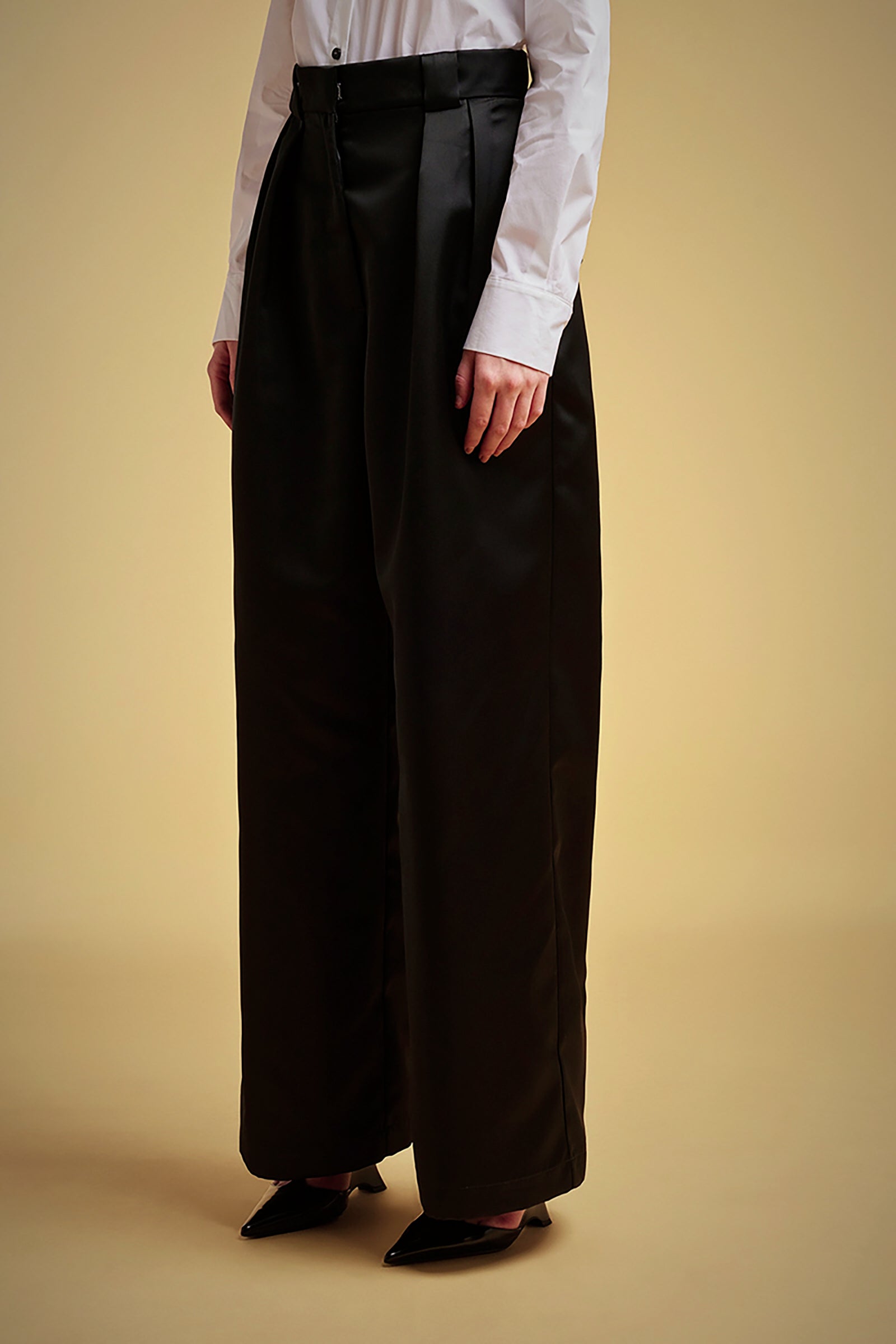 DUCHESSE SATIN WIDE PANTS