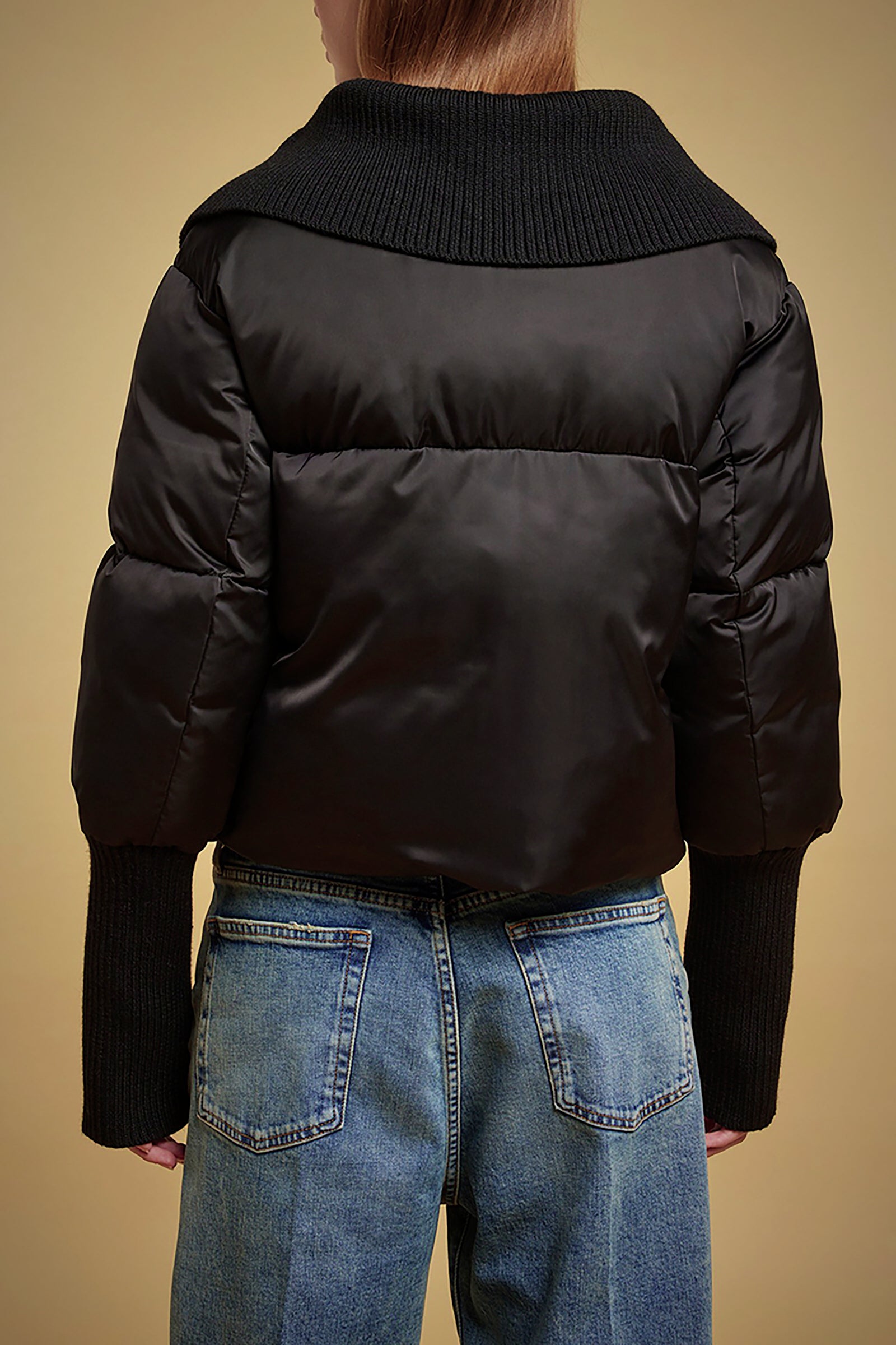 NYLON SATIN DOWN JACKET